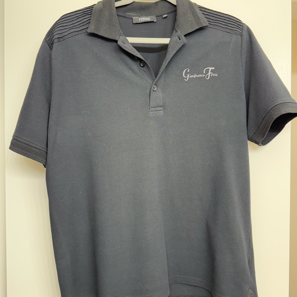 Black Polo Shirt Gianfranco Ferre for Men